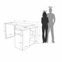 Hanah Home Nor1-Sw Escritorio de Estudio Natural y Blanco